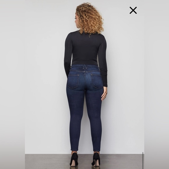 Good American maternity skinny jeans, size 27, size 4, side inserts - Picture 9 of 10